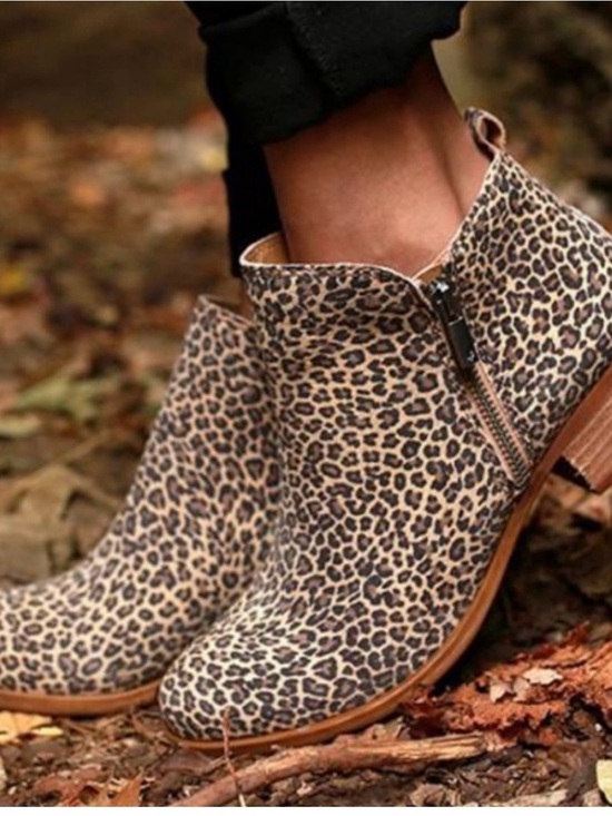 Lucky Brand Shoes - Lucky Brand Basel Leopard Print Ankle Boots Booties in Tan and Black